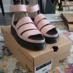 Dr. Martens Pink Platform Sandals